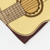Gitarre in Handschrift nahtlos Fleecedecke (Ecke)