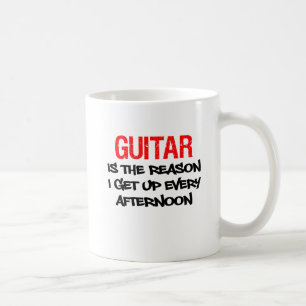 Gitarre ist der Grund, den ich jede Kaffeetasse
