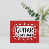 Gitarre ist meine Postkarte (Stehend Vorderseite)