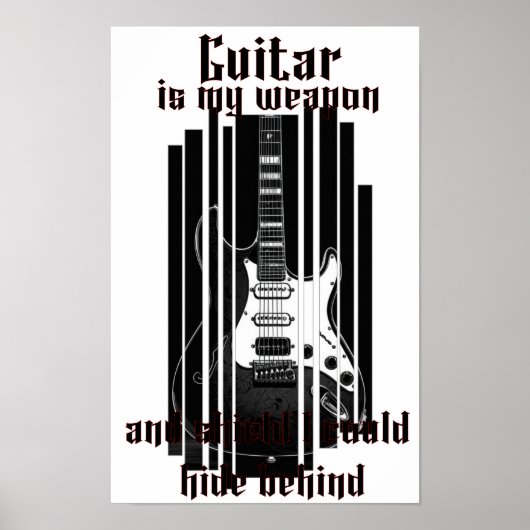 Gitarre ist meine Waffe, Poster (Vorne)