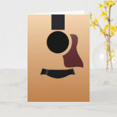 Gitarre Karte (Gelbe Blume)