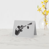 Gitarre - karte (Gelbe Blume)