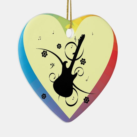 Gitarre Keramik Ornament (Rechts)