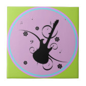 Gitarre Keramik Tile Fliese (Vorderseite)