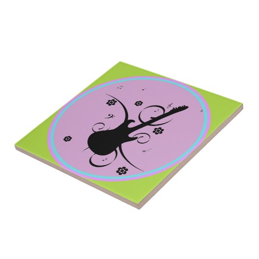 Gitarre Keramik Tile Fliese (Seite)