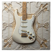 Gitarre Keramik Tile Fliese (Vorderseite)