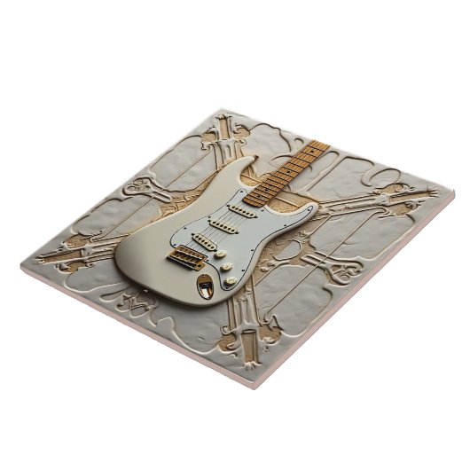 Gitarre Keramik Tile Fliese (Seite)