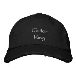 Gitarre King Custom bestickte Cap / Hat Kappe