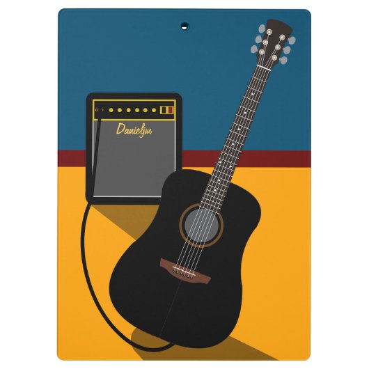 Gitarre Klemmbrett (Rückseite)