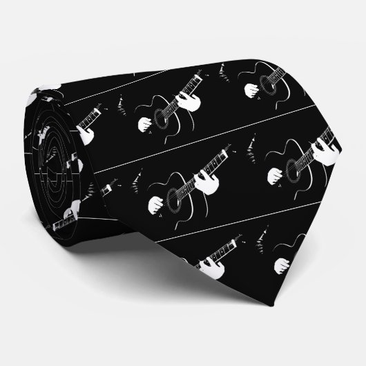 Gitarre Krawatte (Gerollt)