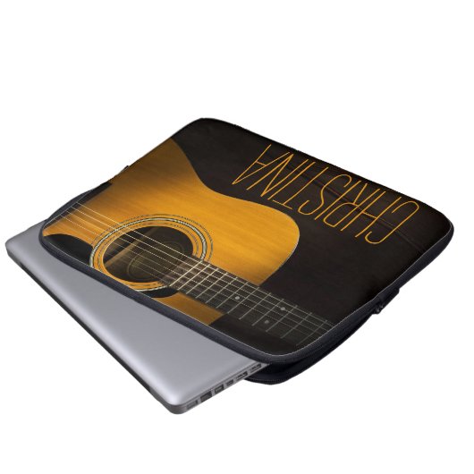 Gitarre Laptop Sleeve (Vorne Knopf)