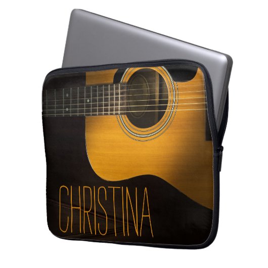 Gitarre Laptop Sleeve (Vorderseite Links)