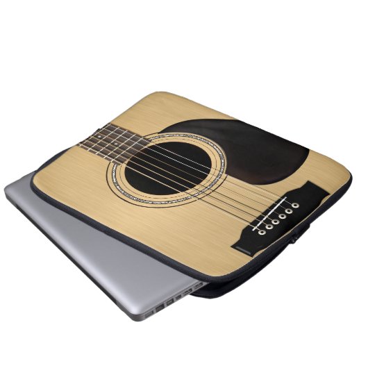 Gitarre Laptopschutzhülle (Vorne Knopf)