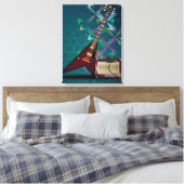 Gitarre Leinwanddruck (Insitu (Schlafzimmer))