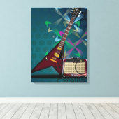 Gitarre Leinwanddruck (Insitu (Holzboden))