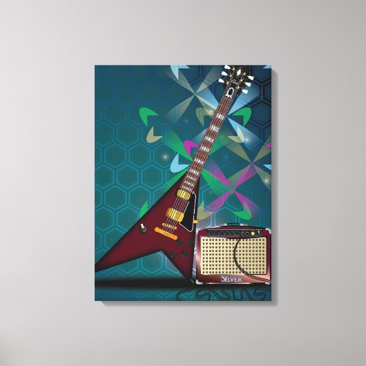 Gitarre Leinwanddruck (Vorderseite)