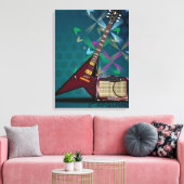 Gitarre Leinwanddruck (Insitu (Wohnzimmer))