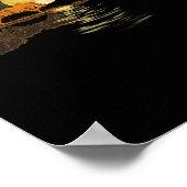 Gitarre Liebe Reflections Poster (Ecke)