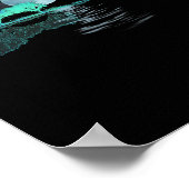 Gitarre Liebe Reflections Poster (Ecke)