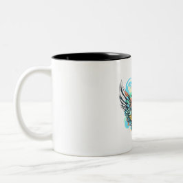 Gitarre-Liebe Zweifarbige Tasse