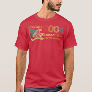 Gitarre Lover 18 Jahre Alte Geschenke Vintag 2004 T-Shirt