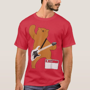 Gitarre Lover Bear Bass Gitarre Gitarrist M T-Shirt