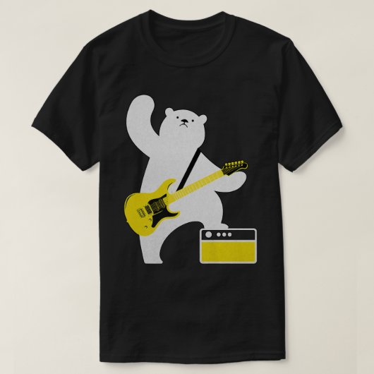 Gitarre Lover Bear Bass Gitarre Gitarrist M T-Shirt (Design vorne)