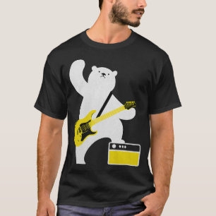 Gitarre Lover Bear Bass Gitarre Gitarrist M T-Shirt