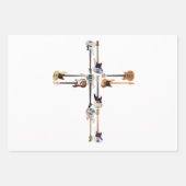 Gitarre Lover| Guitar Cross Geschenk Geschenkpapier Set (Vorderseite)