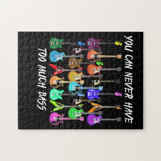 Gitarre Lover| Man darf nie Bass brauchen Puzzle (Horizontal)
