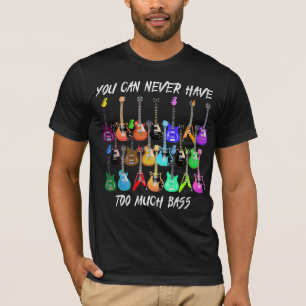 Gitarre Lover  Man darf nie Bass brauchen T-Shirt
