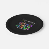 Gitarre Lover| Man kann nie viel Bass haben Pappteller (Schrägansicht)