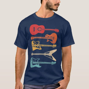 Gitarre Lover Retro Style für Gitarrist T-Shirt
