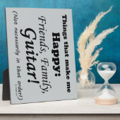 Gitarre macht mich glücklich fotoplatte (Seite)