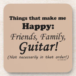 Gitarre macht mich glücklich getränkeuntersetzer