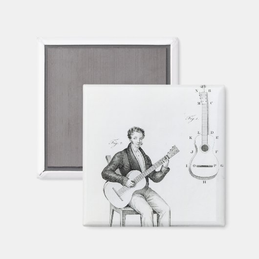 Gitarre Magnet (Vorderseite/Rückseite)