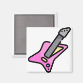 Gitarre Magnet (Vorderseite/Rückseite)