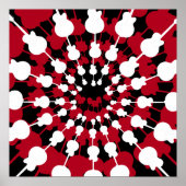 Gitarre Mandala Poster (Vorne)