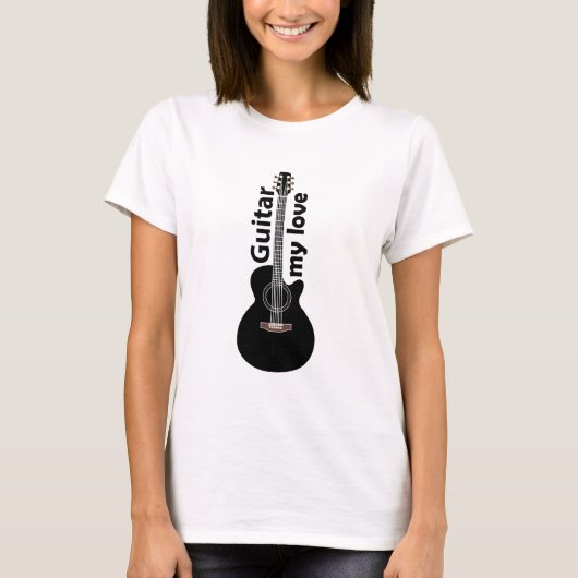 Gitarre meiner Liebe Gitarre T-Shirt (Vorderseite)