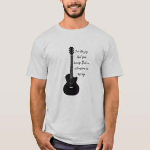 Gitarre mit einfachem Gedicht T-Shirt