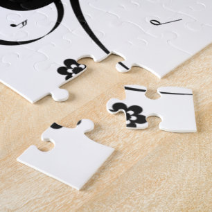 Gitarre mit musikalischen Noten Puzzle