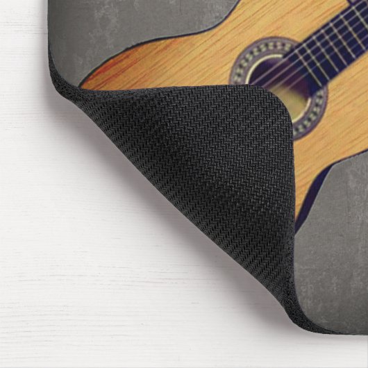 Gitarre mit (oder ohne) Ihren Initial(en) Mousepad (Ecke)