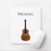 Gitarre Monogram Black and White Mousepad (Mit Mouse)