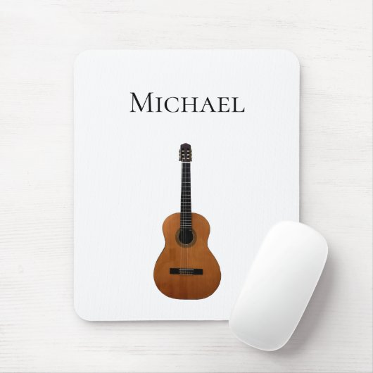 Gitarre Monogram Black and White Mousepad (Mit Mouse)