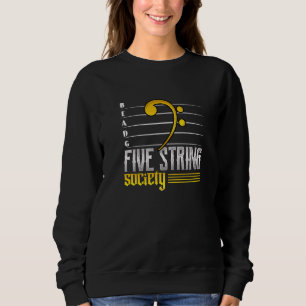Gitarre Music Five Strings Society Sweatshirt