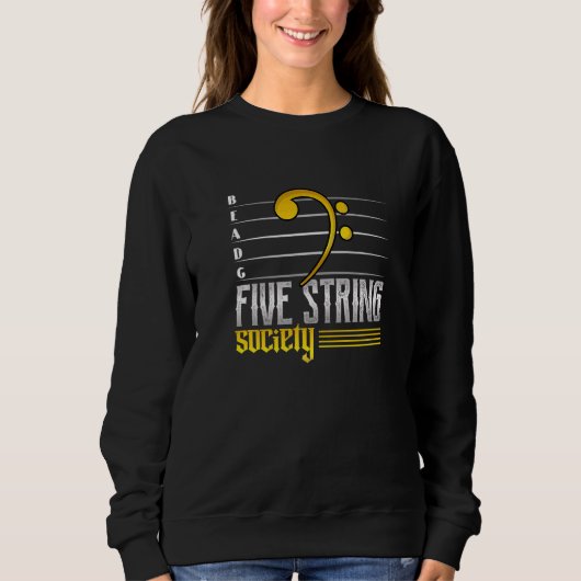 Gitarre Music Five Strings Society Sweatshirt (Vorderseite)
