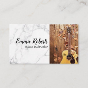 Gitarre Music Instructor Business Card Visitenkarte