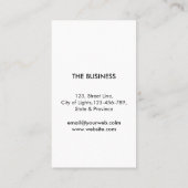 Gitarre Music Player Artist DJ Geometric Black Visitenkarte (Rückseite)