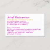 Gitarre Music Sing Tutor Visitenkarte (Rückseite)