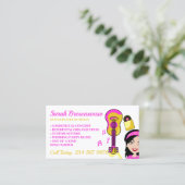 Gitarre Music Sing Tutor Visitenkarte (Stehend Vorderseite)